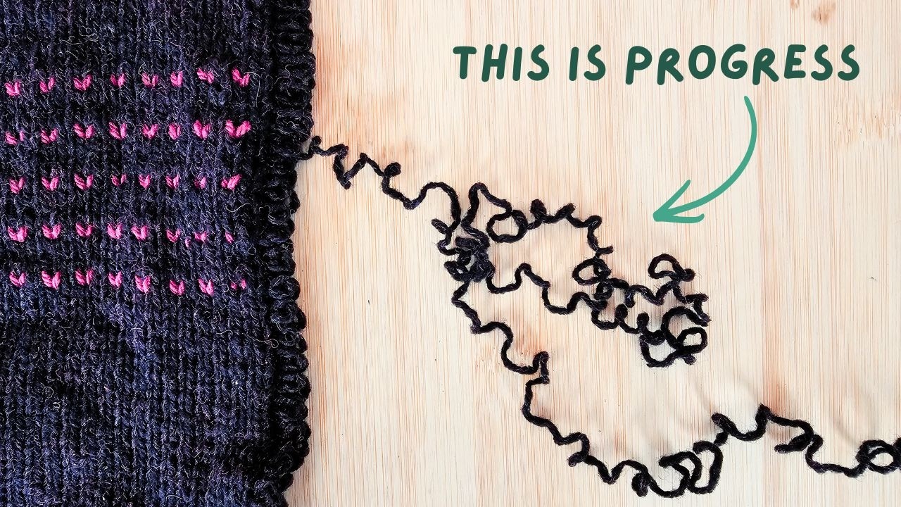 🧶Наконец-то я взялась за эту старую незавершенную работу… и тут же распустила ее - видеоблог о вя...