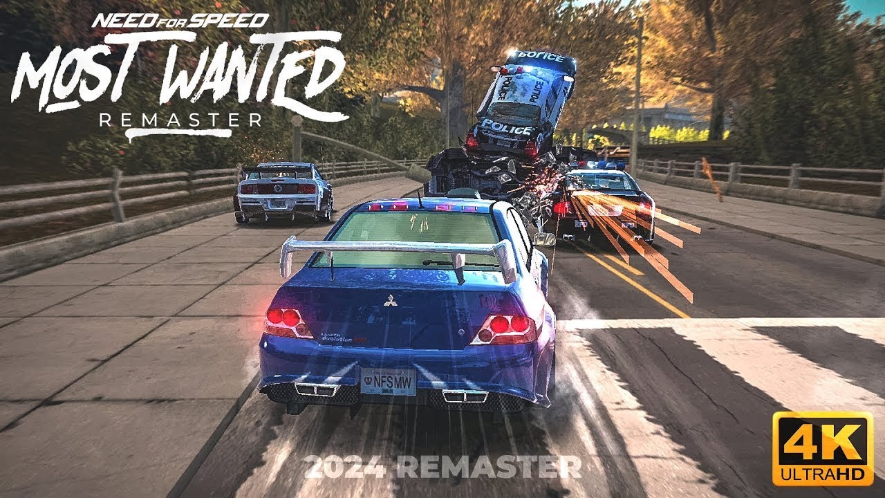 NFS Most Wanted 2024 Remaster | Defeating Blacklist 09 With Aggressive Police [4K60FPS]