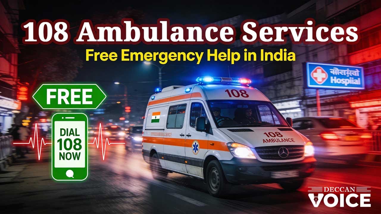 108 Ambulance Service - Free Emergency Help in India - Deccan Voice