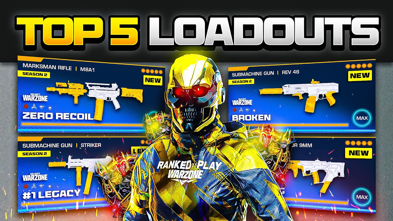 the TOP 5 *BROKEN* META Loadouts in Warzone (Warzone BEST Loadouts)