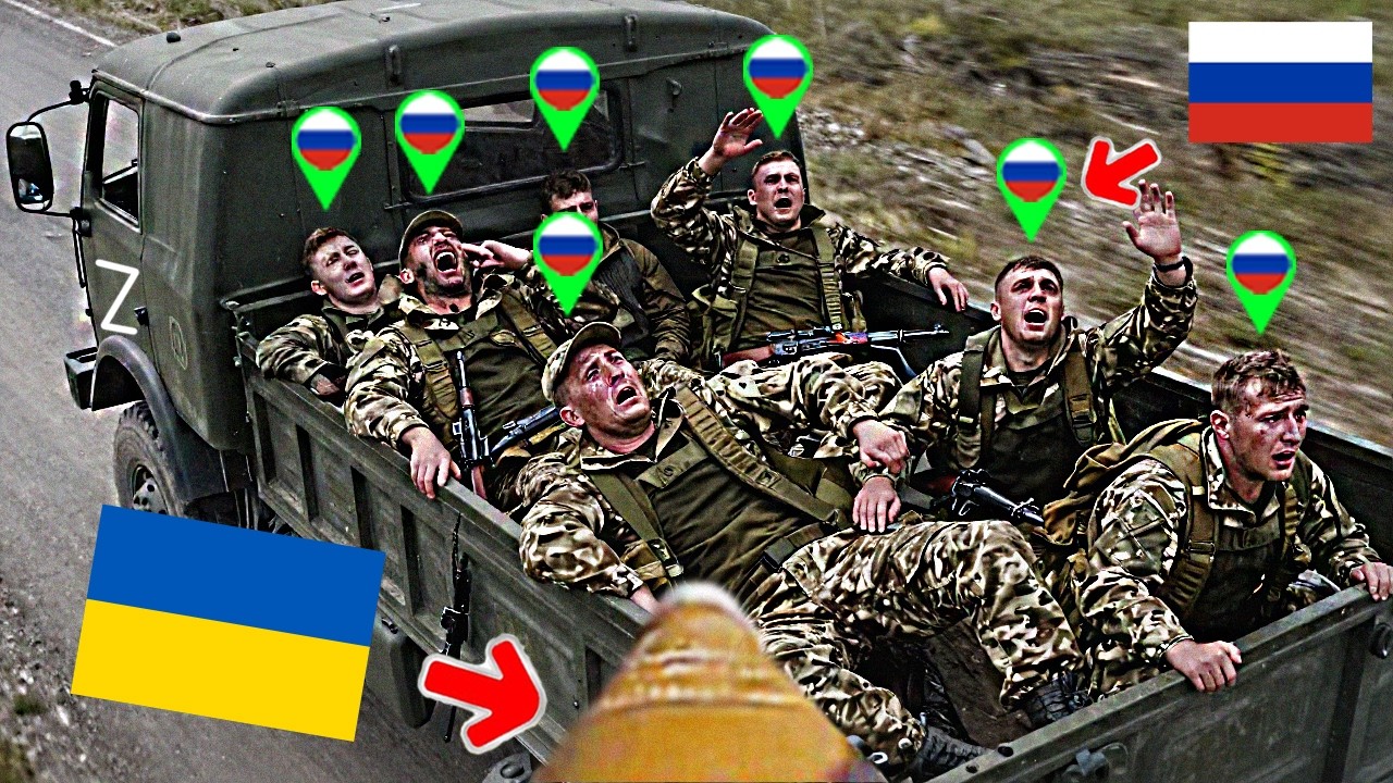 Russian Truck Convoy Destroyed by Ukrainian FPV Drones - Situation in Pokrovsk...