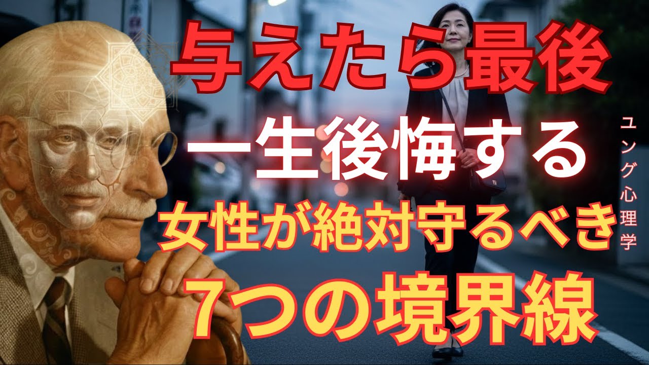【警告】女性が男性に絶対与えてはいけない7つのもの｜与えたら一生後悔する｜カール・ユング「ユング心理学」「無意識」「元型」