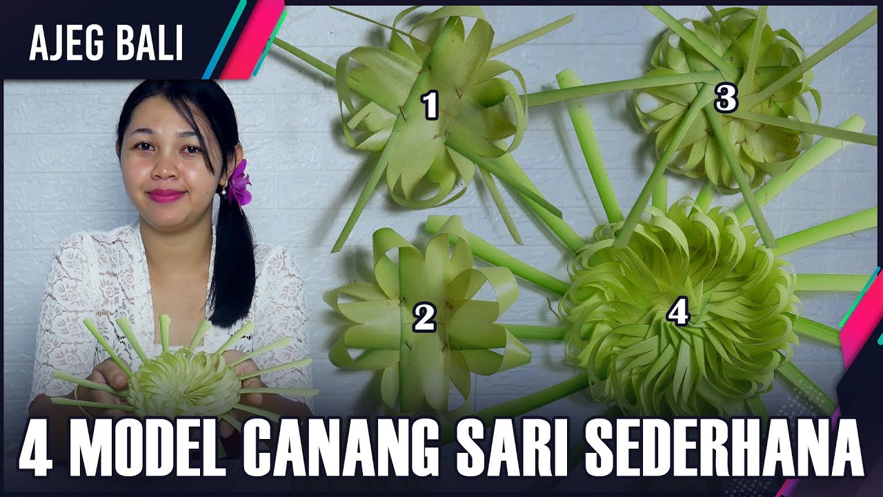 4 Model Canang Sari yang Mudah Dibuat || Belajar Mejejaitan