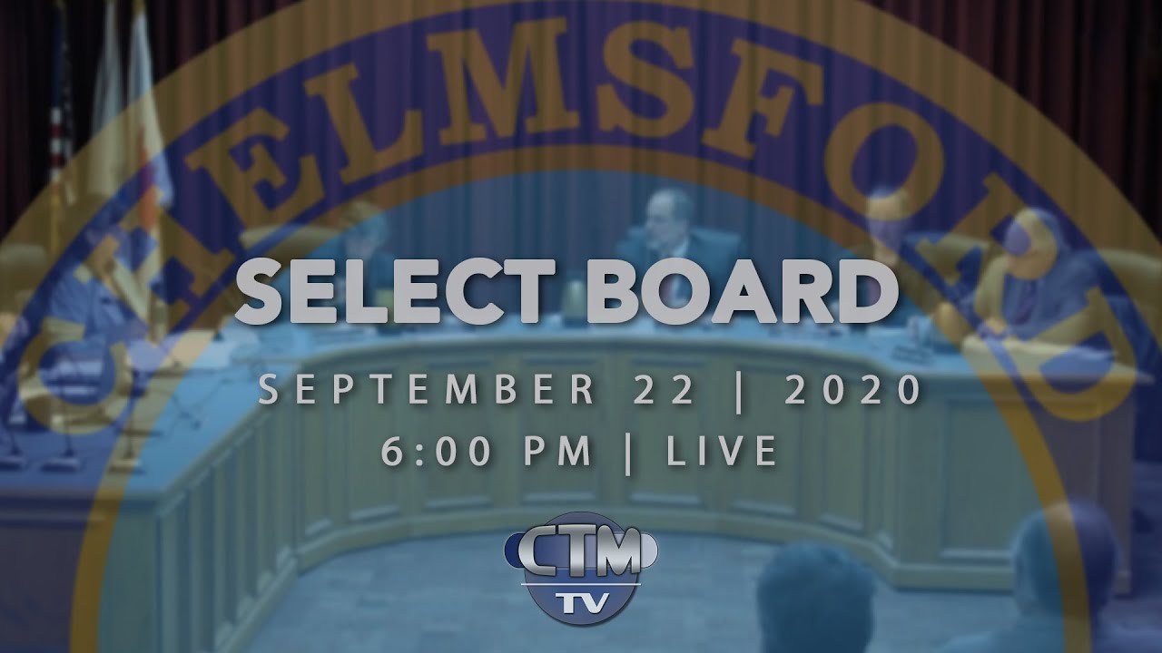 Select Board: September 22, 2020