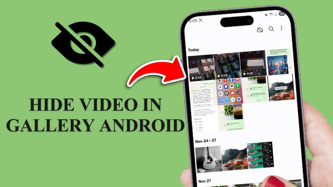 Как скрыть видео в галерее Android