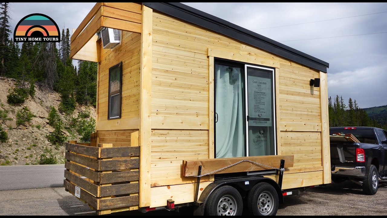 Living & Traveling In A 120 Sq Ft Micro Tiny House - Couples DIY Dream Home