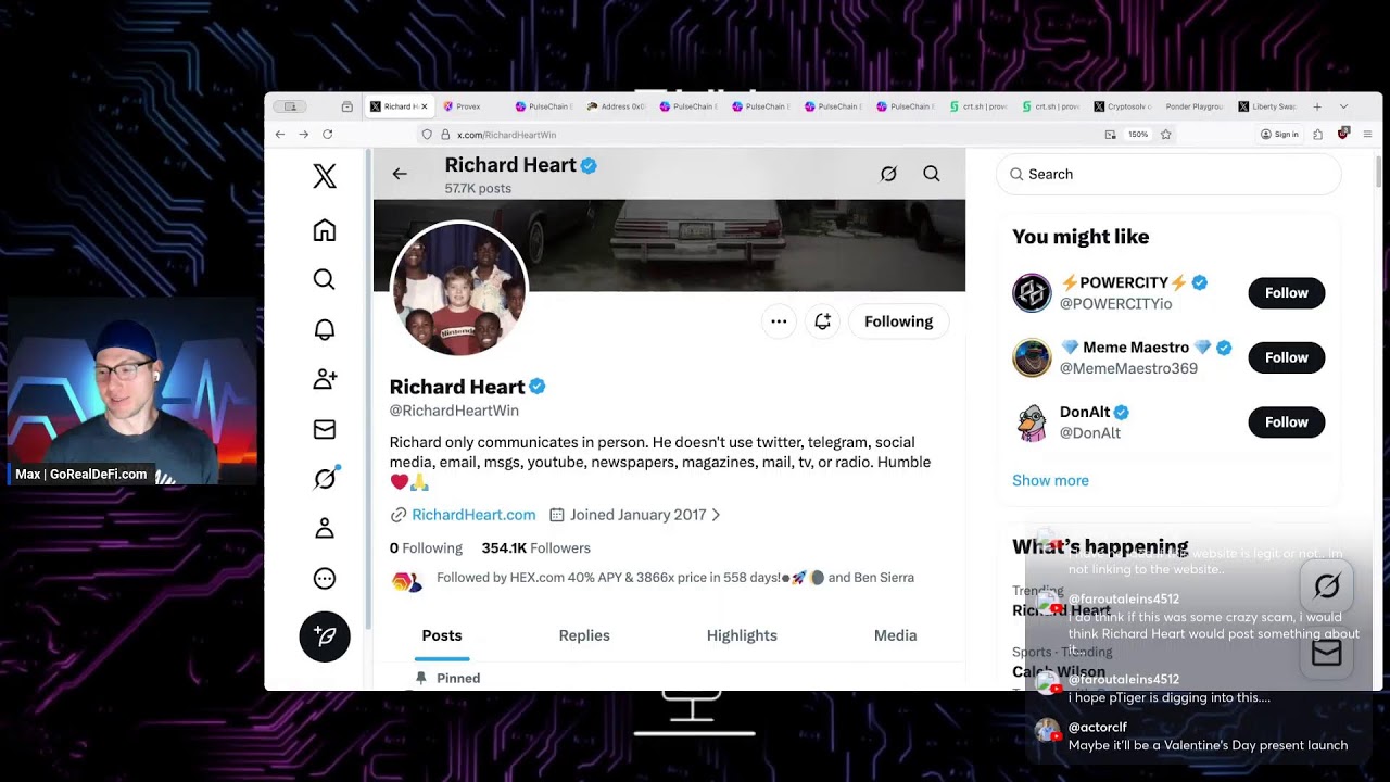 PROVEX LAUNCH HAS NOT BEEN OFFICIALLY ANNOUNCED BY RICHARD HEART: Update RH post confirms live beta 