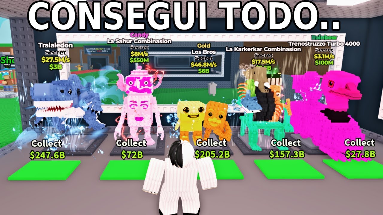 Crafteé y CONSEGUÍ TODOS LOS NUEVOS BRAINROTS SUPREMOS en Steal a brainrot (roba un brainrot)