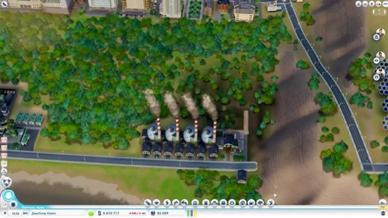 Simcity мусор и загрязнение