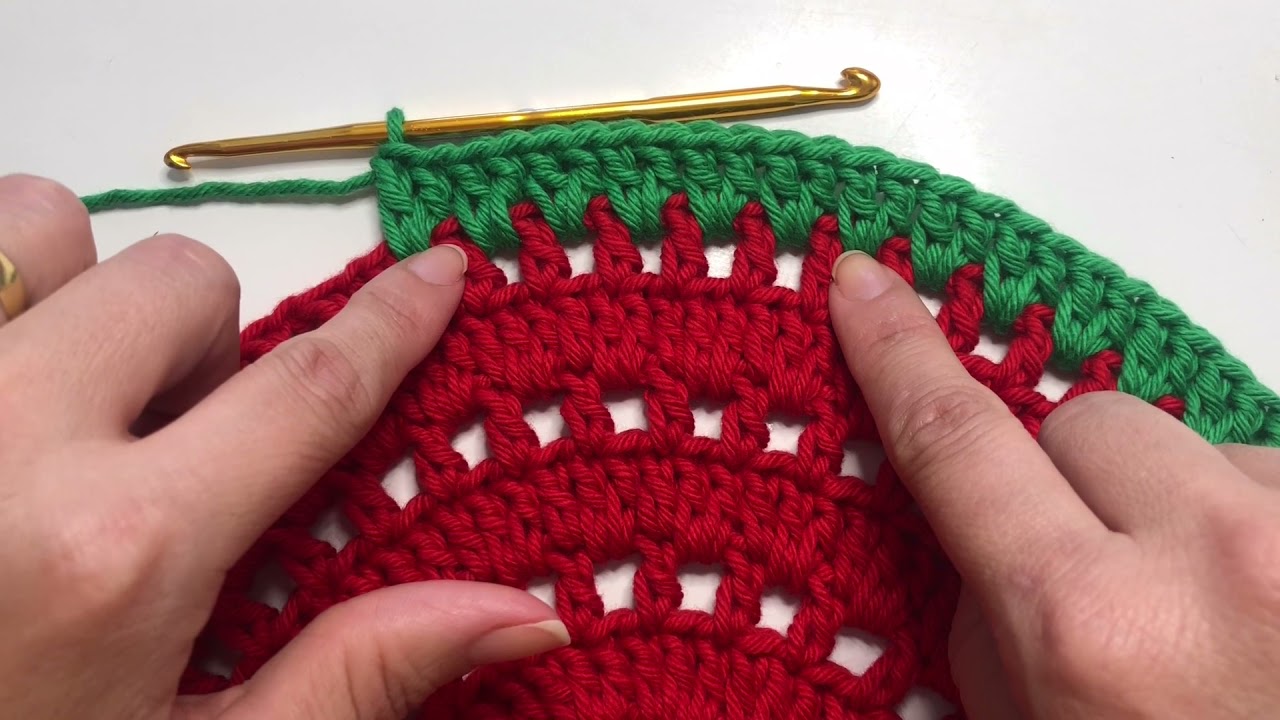 Sousplat Natalino em crochê 🎄🧑‍🎄