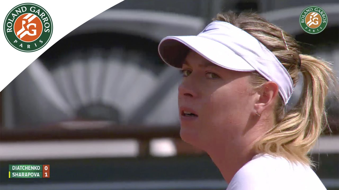 M. Sharapova v. V. Diatchenko 2015 French Open Women's Highlights / R64