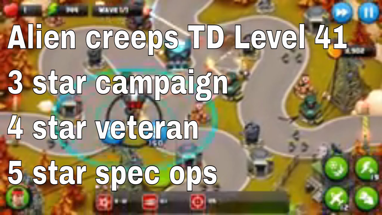 Alien Creeps TD Level 41 Without Any Extra Hero