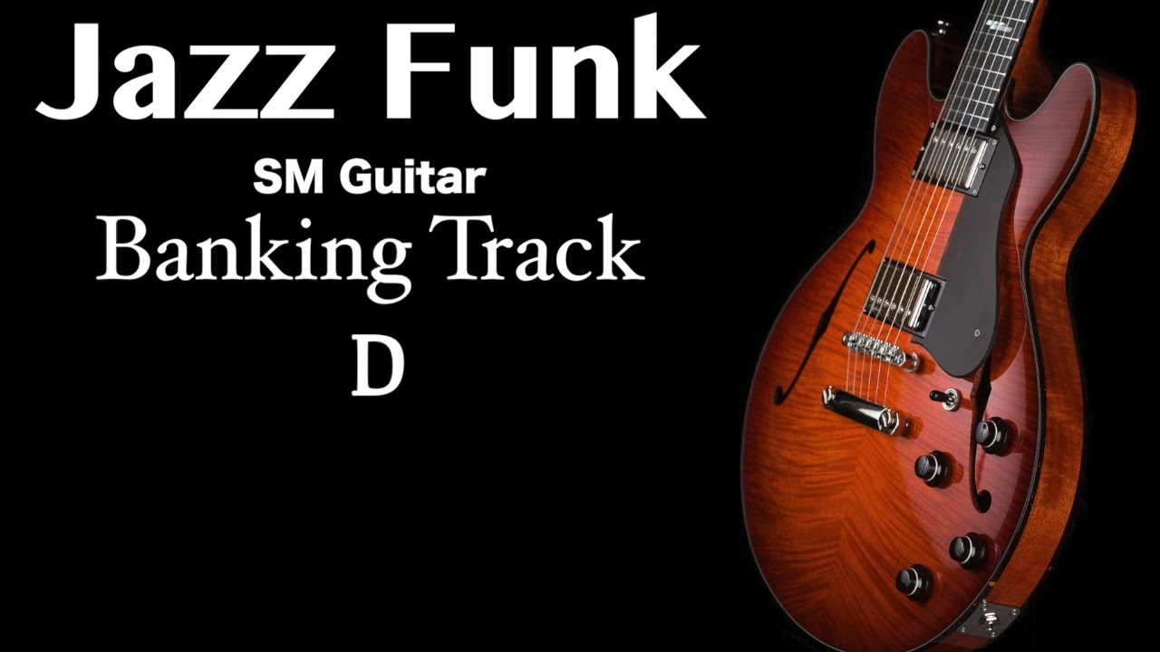 Jazz Funk Guitar Backing Track in D