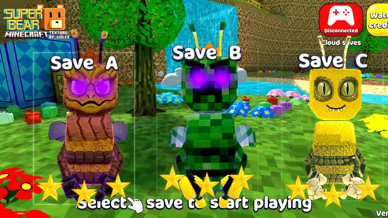 New Minecraft Beeatrice Boss VS Baaren in Lava Hive - Super Bear Adventure Gameplay Walkthrough  