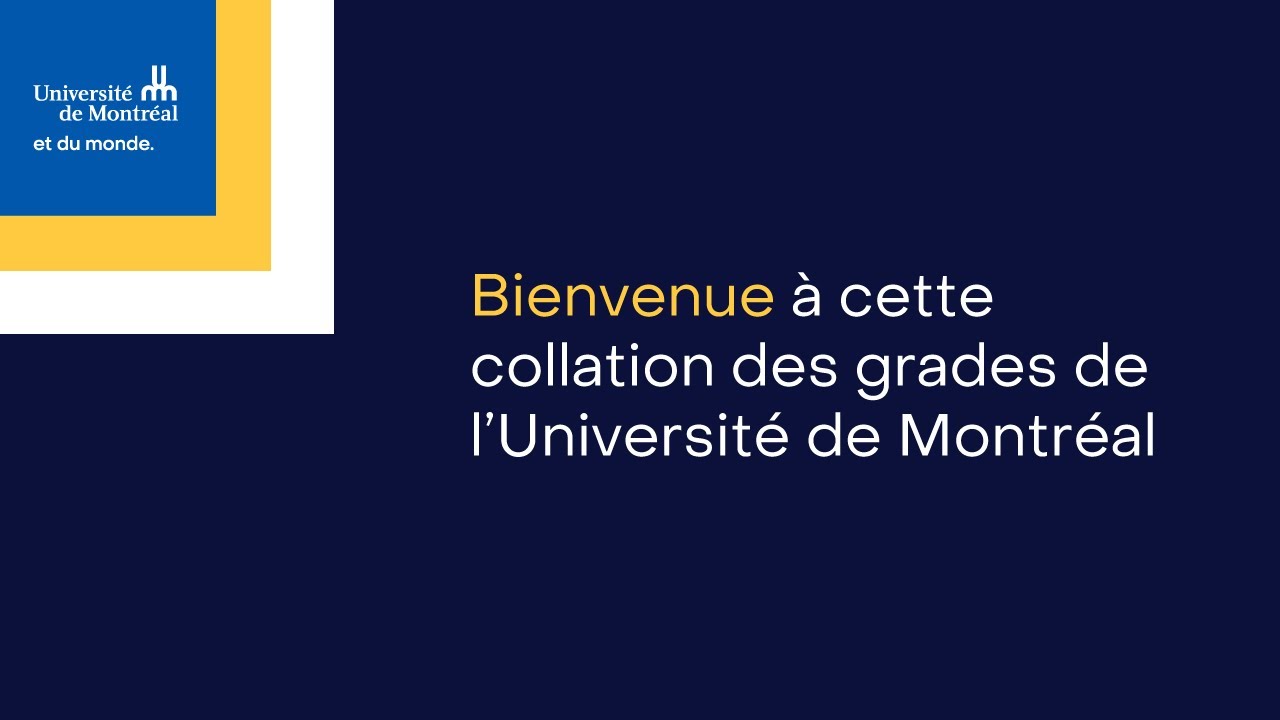 Collation des grades - Sciences de l'éducation