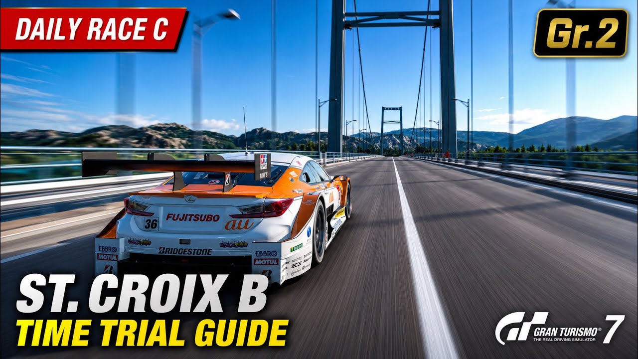 GT7 Time Trial Guide + Braking Points | Circuit de Sainte-Croix B | Daily Race C ￼#gt7 