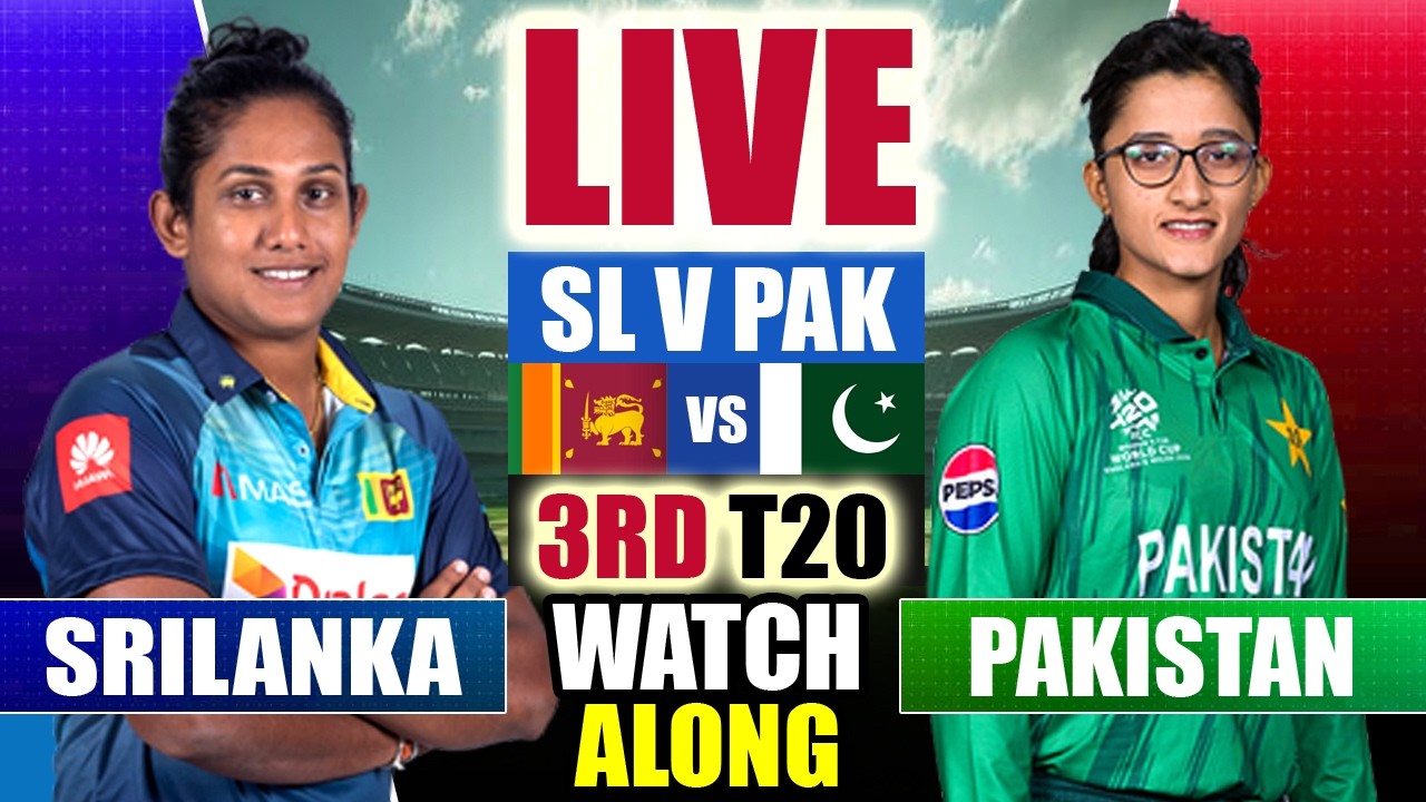 🔴LIVE: PAK-W vs SL-W, 3rd T20 Match | Pakistan Women vs Sri Lanka Women Live Cricket Match Today