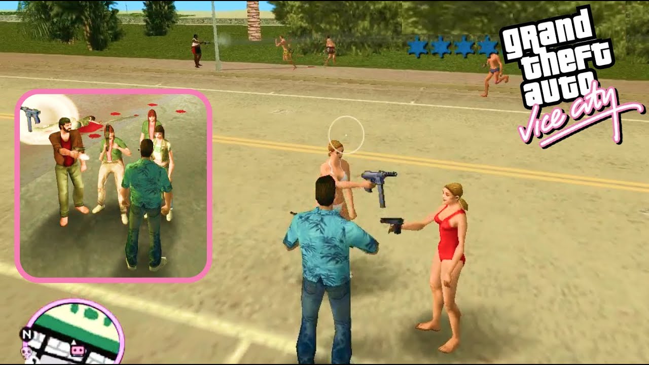 What Happens if Every NPC Has a Gun in GTA Vice City? 🔫 (Total Chaos🔥)