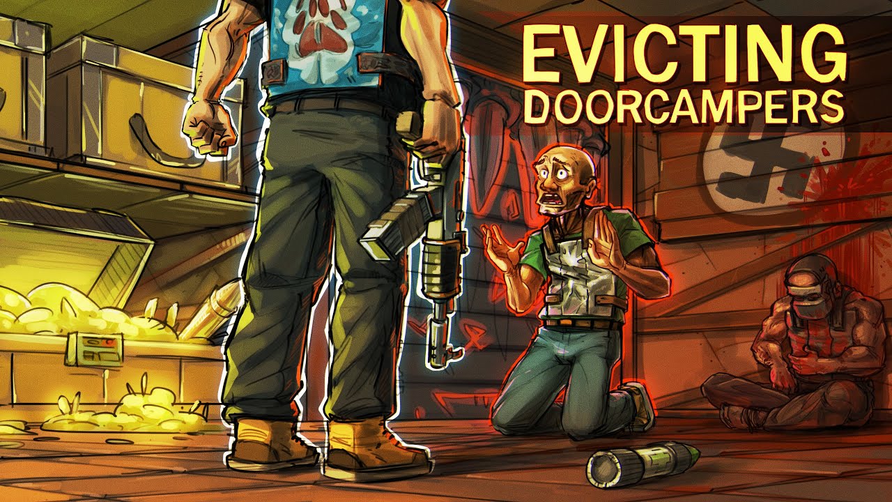 EVICTING DOOR CAMPING NEIGHBORS | RUST (3 of 5)