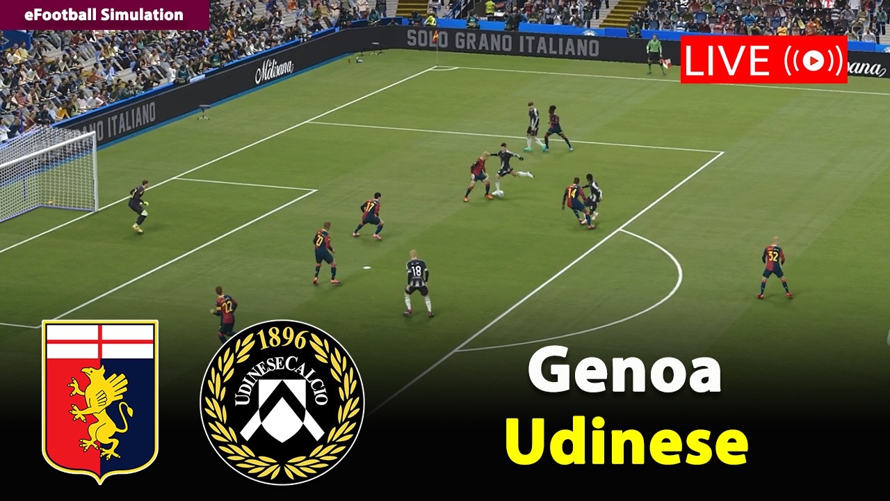 🔴In Diretta- Genoa vs Udinese | Serie A 2025/26 | eFootball PES21 Simulation