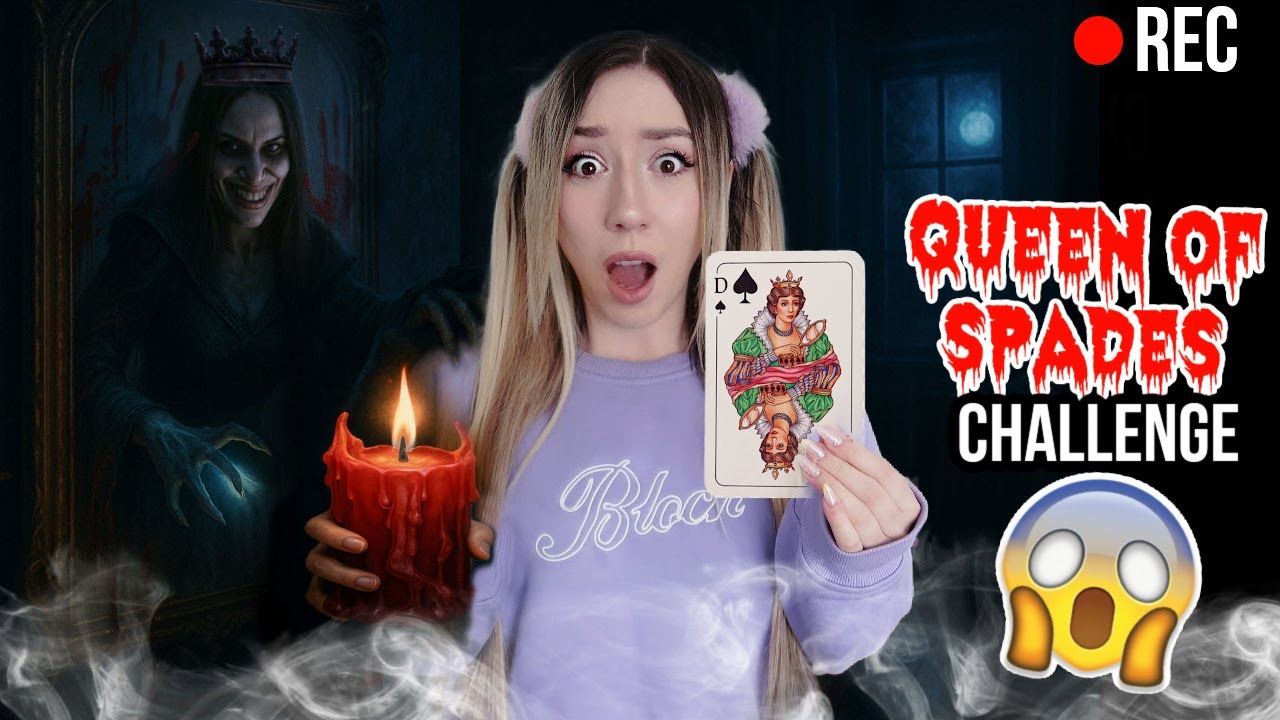 mache nicht QUEEN of SPADES Ritual Challenge alleine zu HAUS um Mitternacht (unheimliche DINGE)