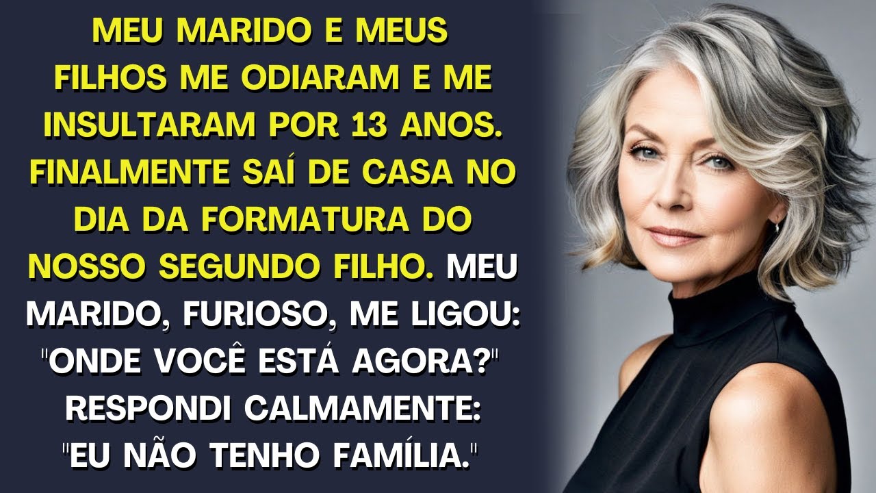 Meu marido e meus filhos me odiaram por 13 anos, finalmente saí de casa e disse não tenho família...