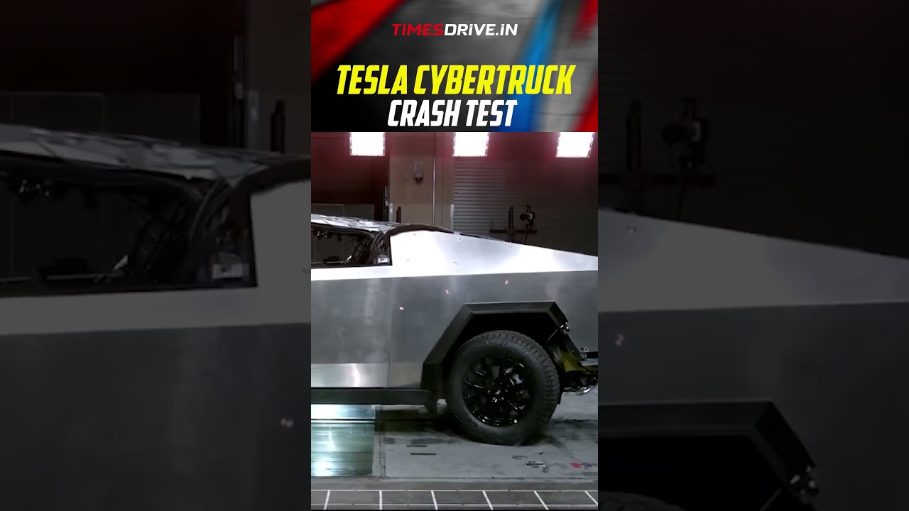 Tesla Cybertruck Crash Test | Shocking Results | Times Drive #shorts