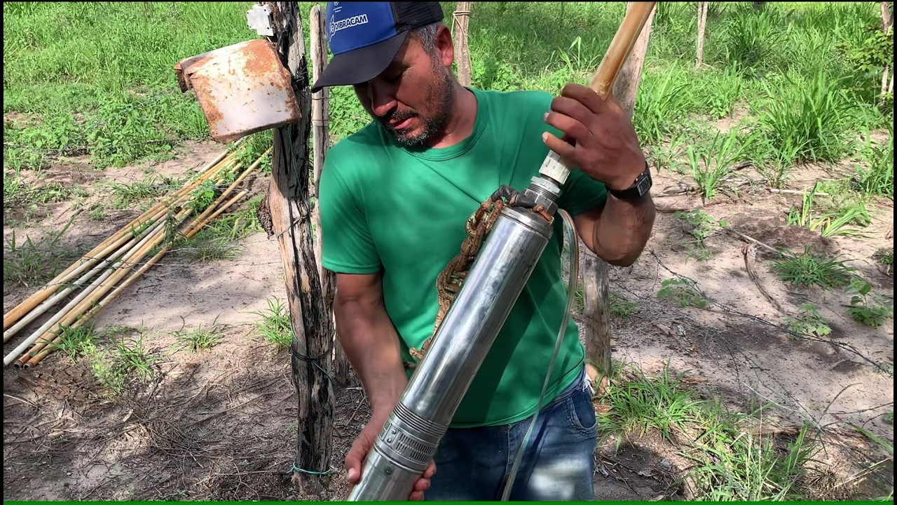 VOLTANDO COM A BOMBA NO POÇO PARA TESTAR A VASÃO