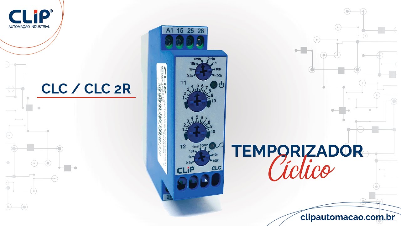 Temporizador Cíclico Analógico CLC / CLC2R - Clip Automação Industrial
