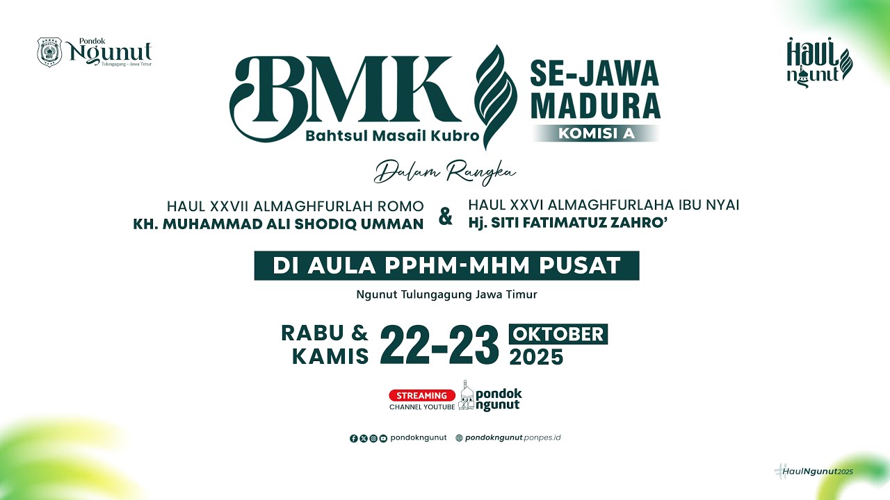 BAHTSUL MASAIL KUBRO Se Jawa Madura (Komisi A)