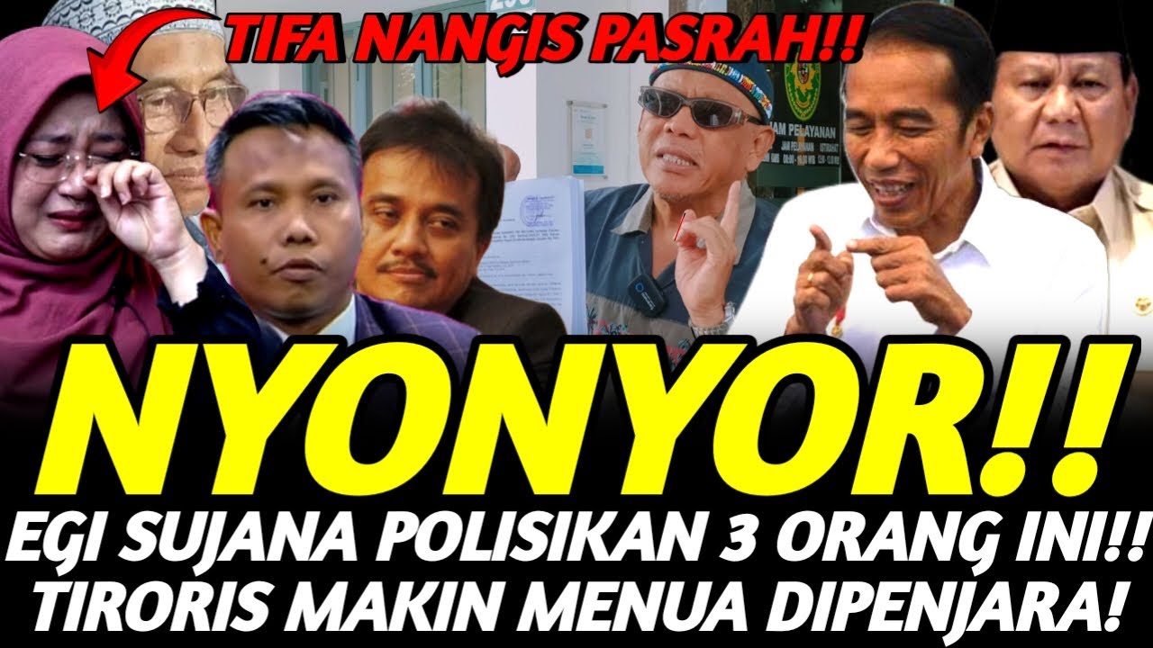 PRABOWO MARAH!! 3 ORANG TIM ROY SURYO CS DILAPORKAN POLISI BUNTUT KASUS IJAZAH JOKOWI! TIFA NANGIS!!