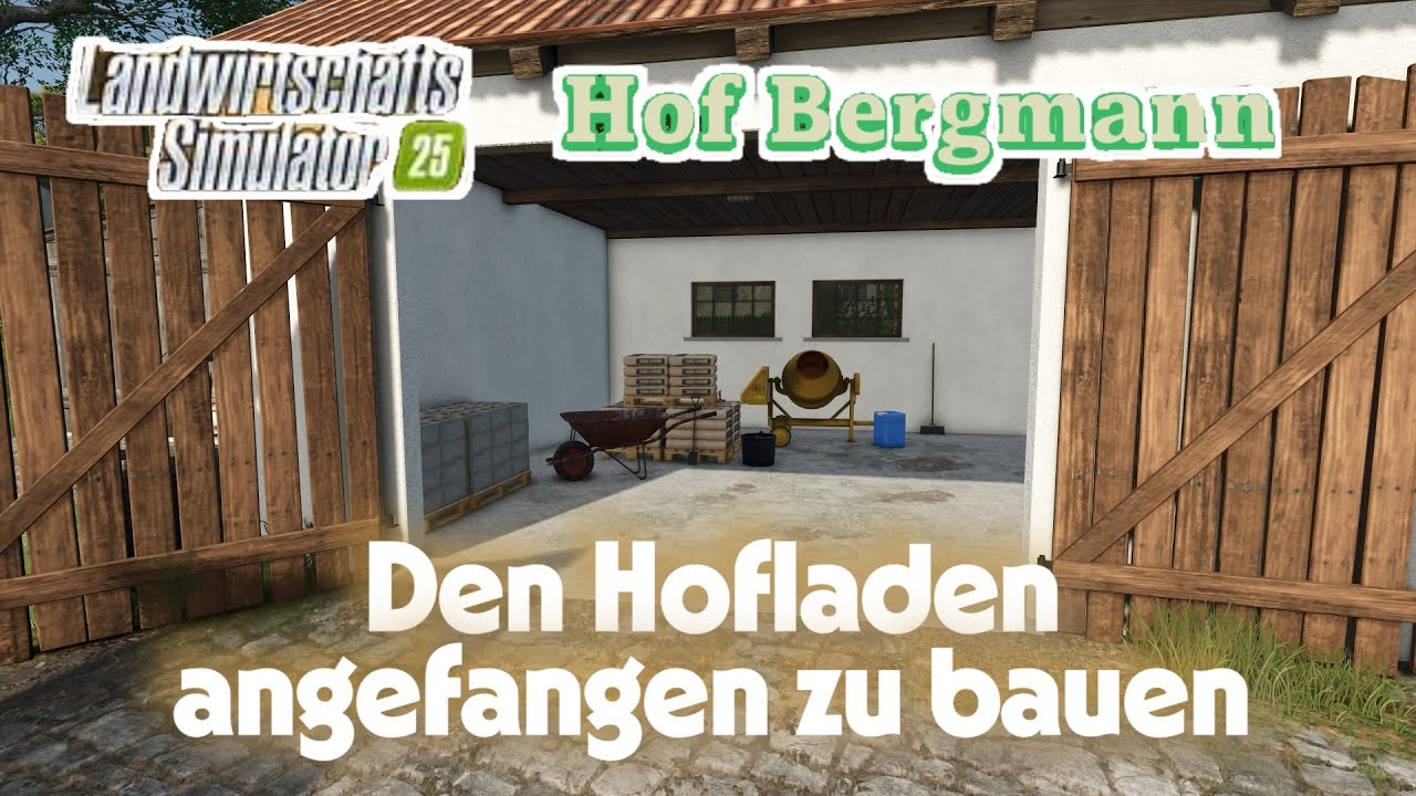 Am Hofladen angefangen zu bauen  /  Hof Bergmann