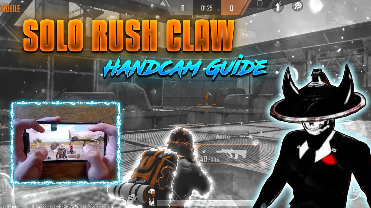 Solo Rush 5 Finger Claw Setup + Handcam Guide | Car Spray And Reflex (Drills) | Pubg Mobile