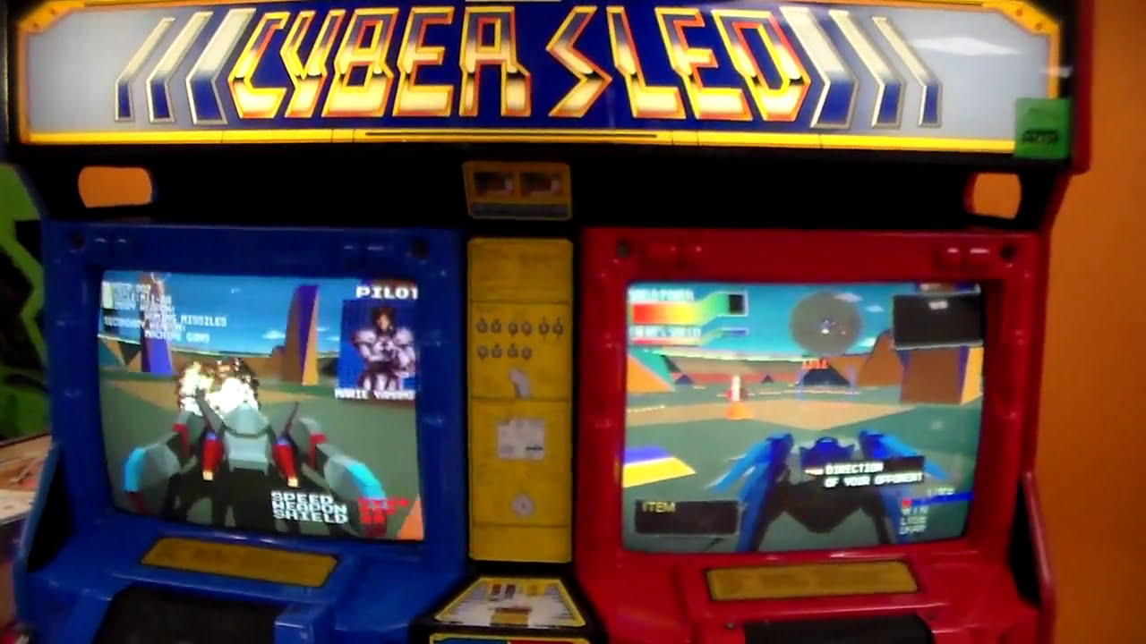 Namco's Awesome CYBER SLED Arcade Machine from 1993 - You NEVER See These Anymore...