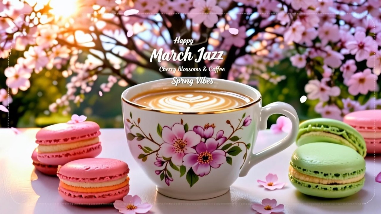 Happy March Jazz ☕ Relaxing Cafe Music & Bossa Nova Piano for Work Study Relax