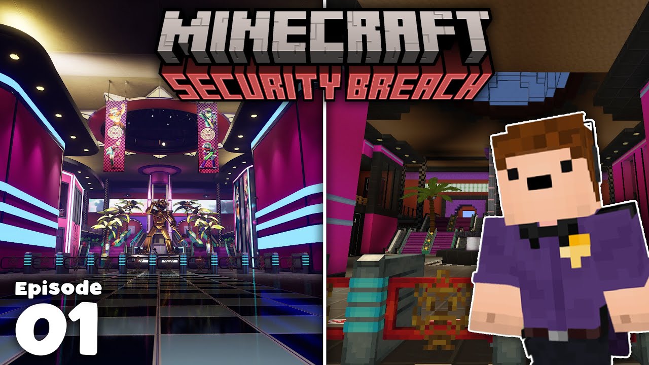 Строим пиццерию FNAF Security Breach в Minecraft! | Часть 1
