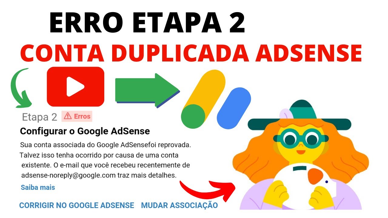 Como resolver ERRO ETAPA 2 da CONTA DUPLICADA e REPROVADA do GOOGLE ADSENSE e ATIVAR a MONETIZAÇÃO ✅
