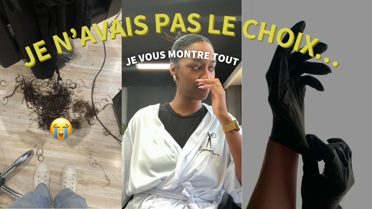 Je vlog mon premier big chop et je fonds en larmes...