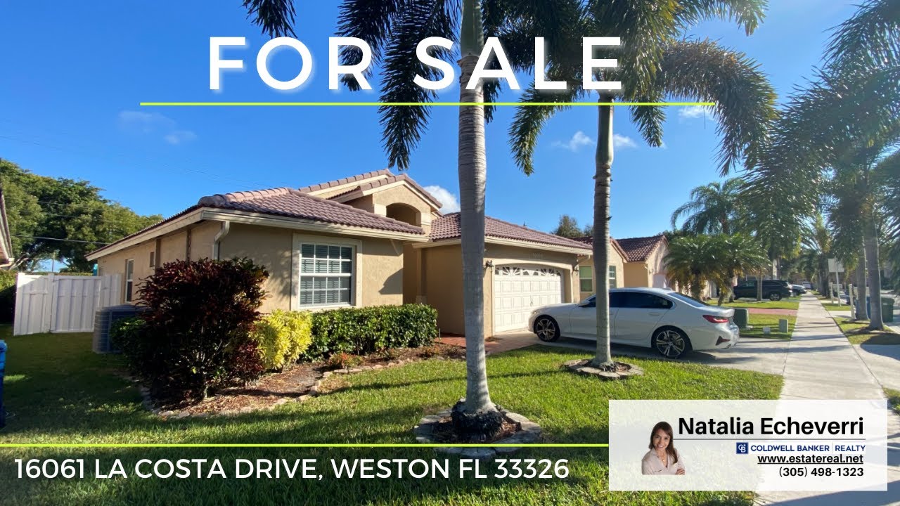 FOR SALE **** 16061 La Costa Drive, Weston Florida Homes