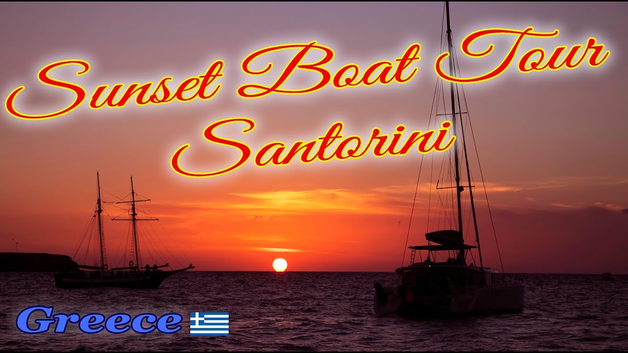 Santorini Sunset Tour || Sunset views in Oia || Santorini boat tour || Greece || Floating Feathers