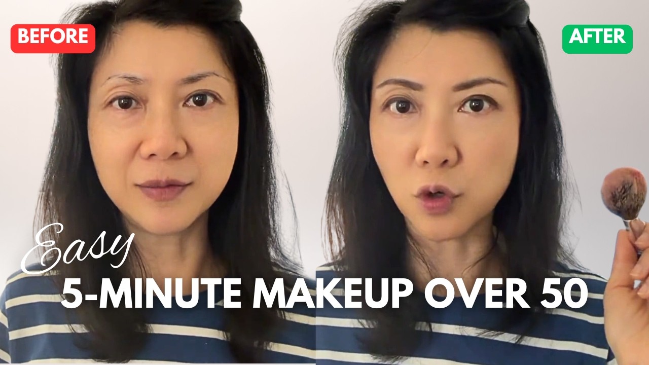 Easy Natural Makeup for Women Over 50 |  Quick Makeup Routine for Mature Skin