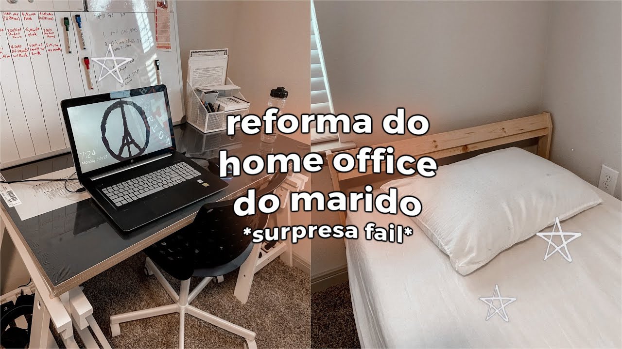 TENTEI SURPREENDER O MARIDO REFORMANDO O HOME OFFICE