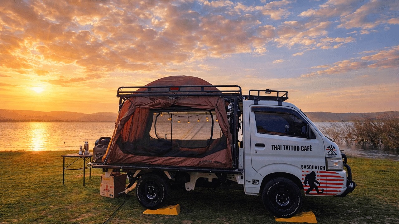 We Drove 4.5 Hours to Camp by a Beautiful Lake in Thailand | E23 Nissan Meet Up