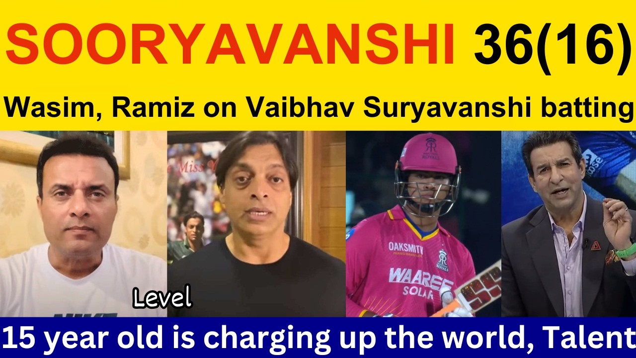 Tanveer Ahmed Shocked on Vaibhav Sooryavanshi batting today IPL | Ramiz Speaks, PAK Media reaction