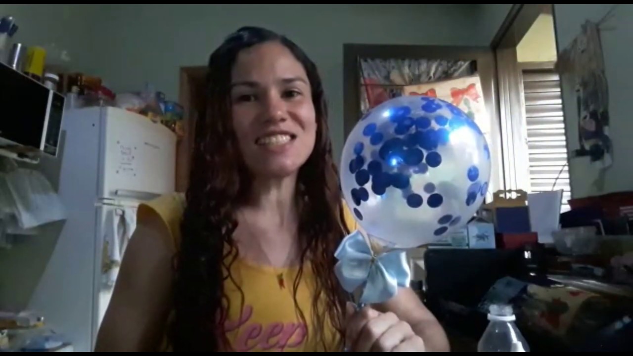 Como colocar confete no balão com cano de PVC