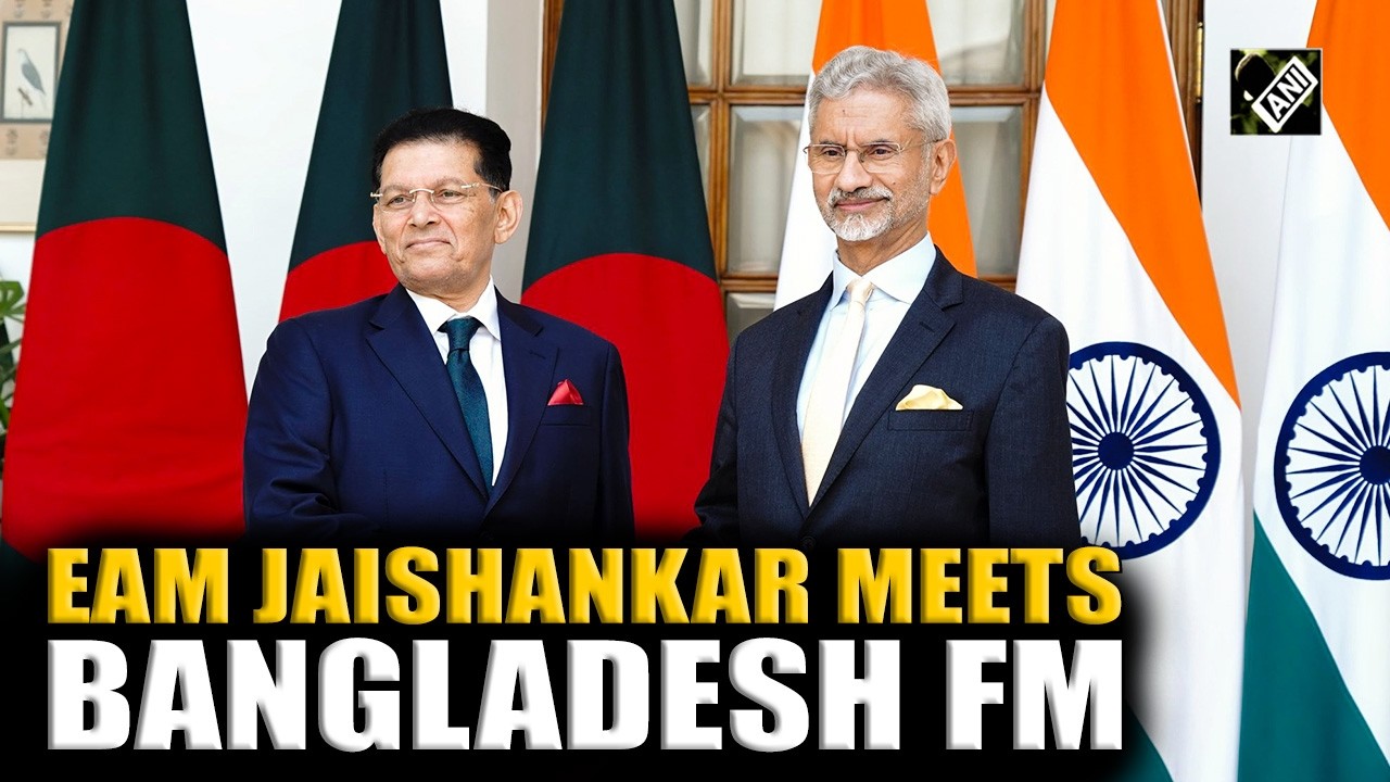 Delhi: EAM S Jaishankar meets Bangladesh FM Khalilur Rahman at Hyderabad House