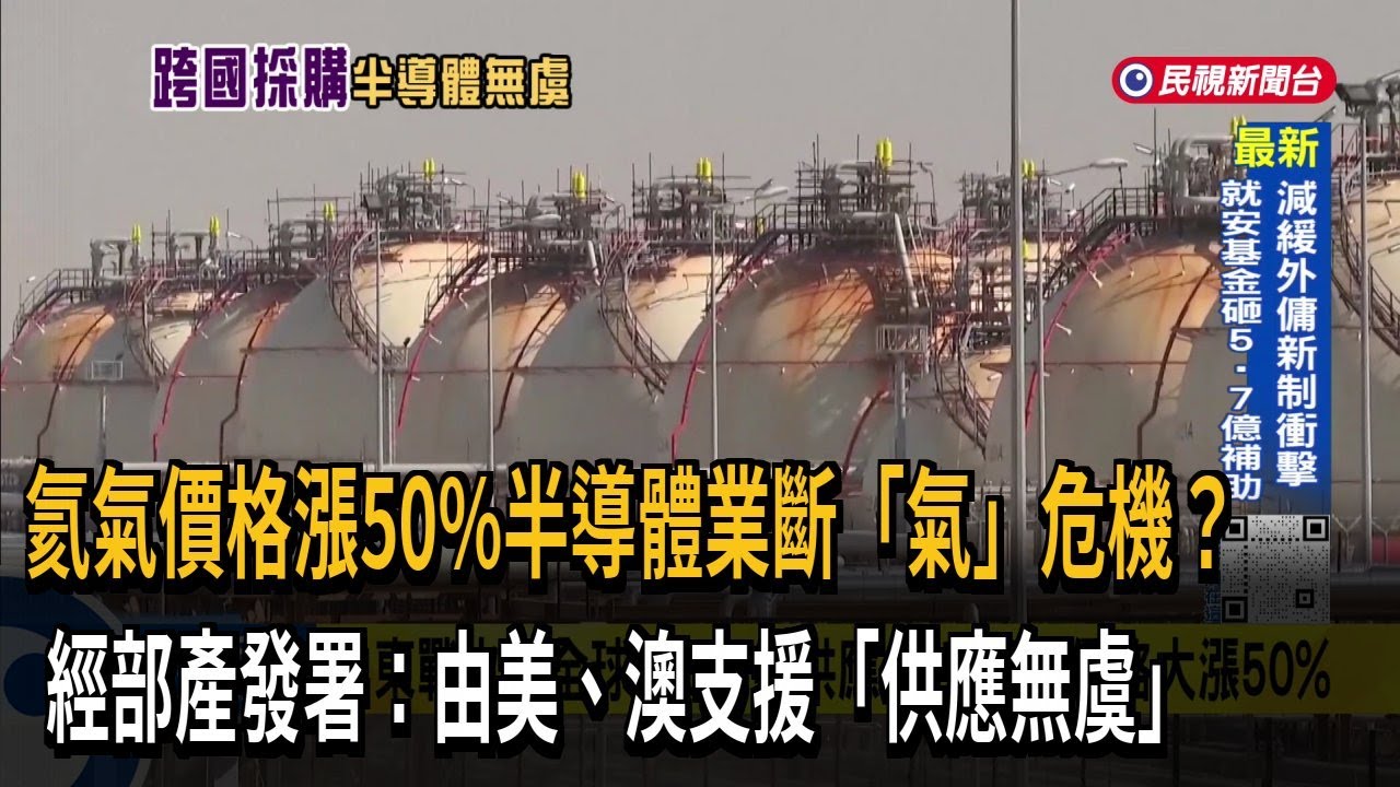 氦氣價格漲50%半導體業首當其衝 經部：由美、澳支援「供應無虞」－民視新聞