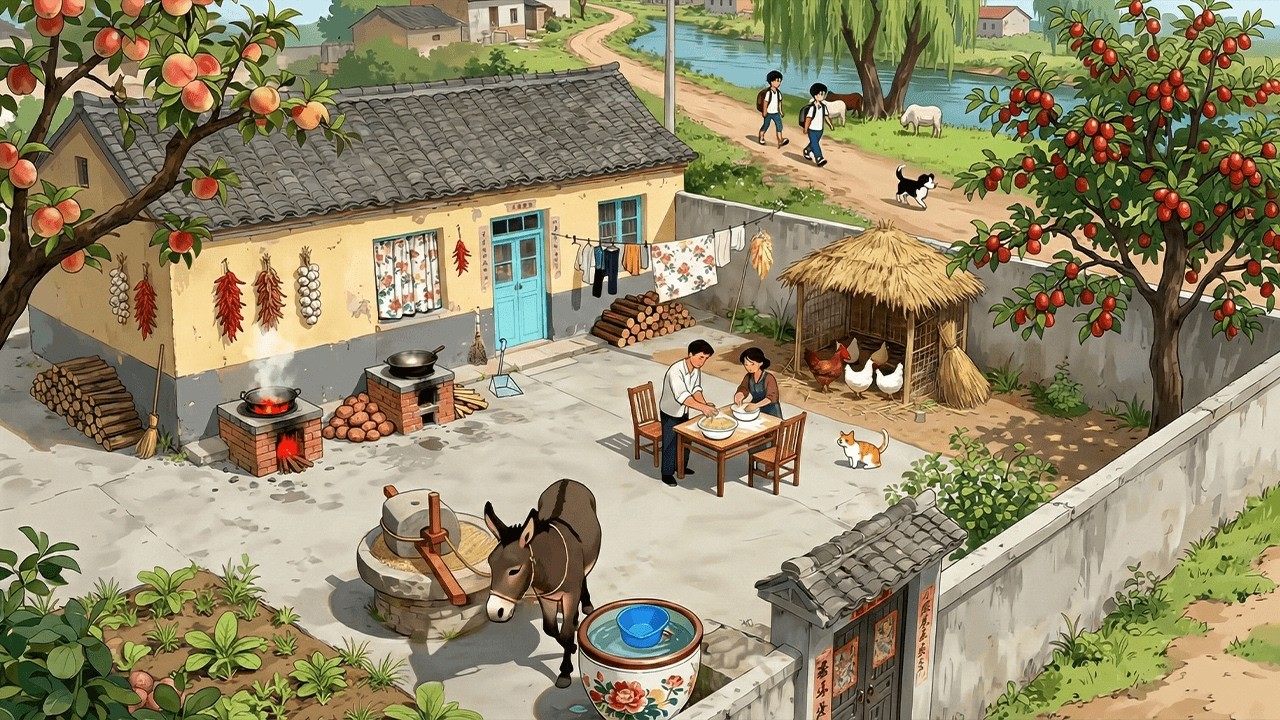 My Childhood Memories of Lunar New Year 🧧 Cooking, Family Reunion | Ghibli Vibe Video