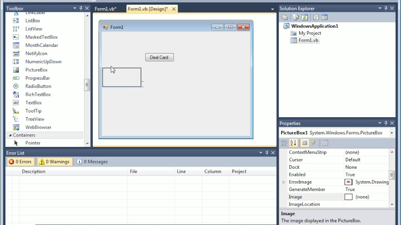 Visual Basic - Making a Blackjack game in visual studio 2010
