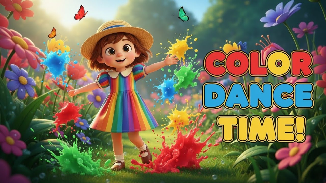 🦋 Rimzim's Rainbow Rain Dance | Nursery Rhymes and Songs for Kids | Colors Fly After Drip-Drop! ✨